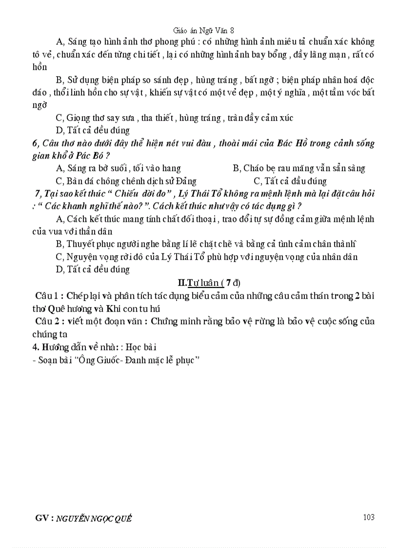 image for page Ngữ văn 8 kì ii chuẩn kt