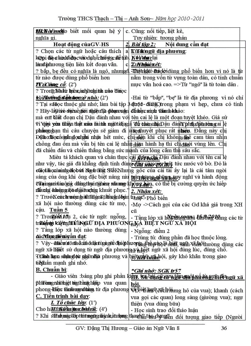 image for page Ngữ Văn 8 nghệ an fon Times new Roman