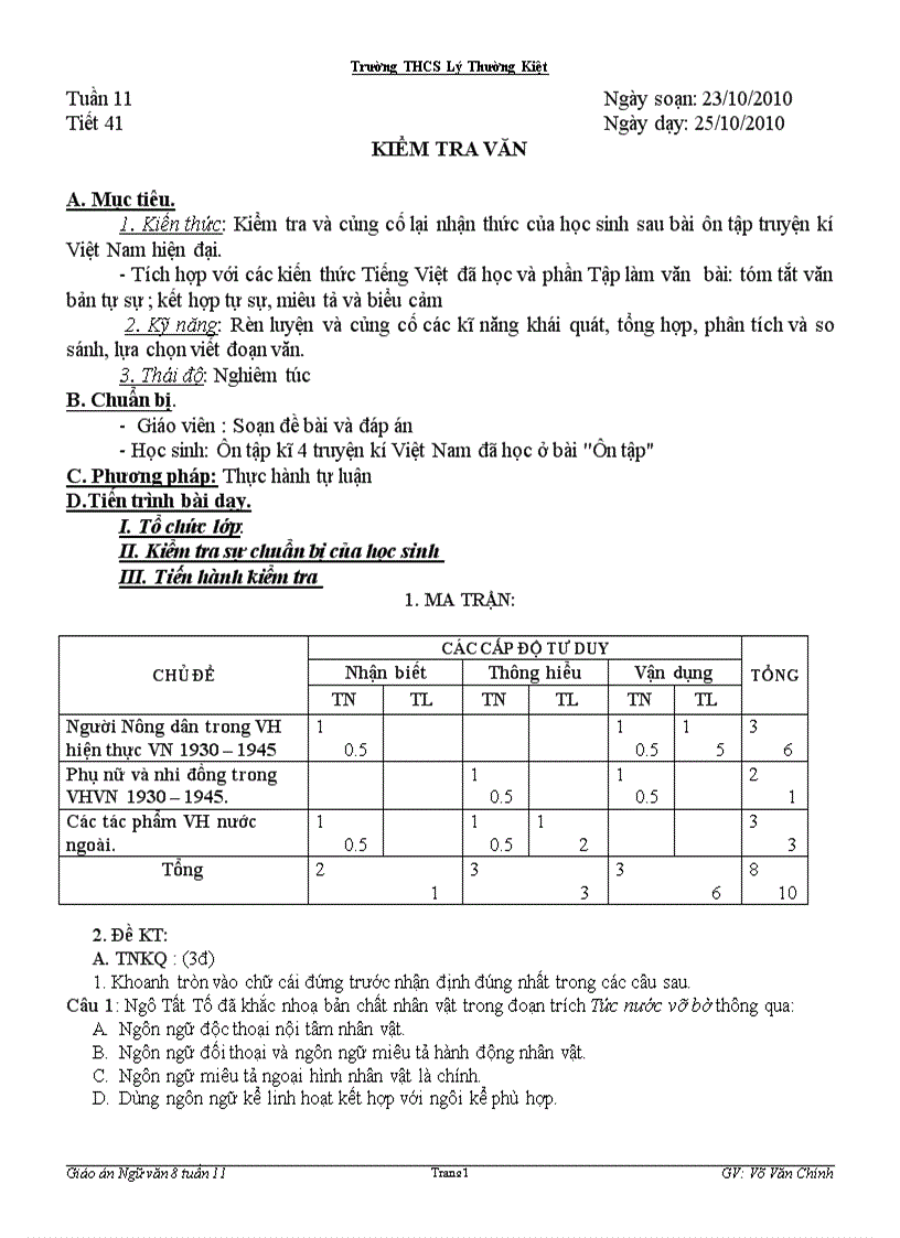 image for page Ngữ văn 8 tuần 11