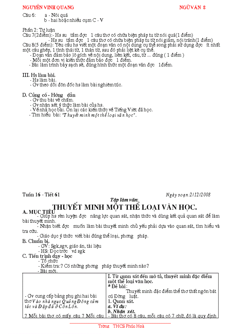 image for page Ngữ Văn 8 tuần 14 17