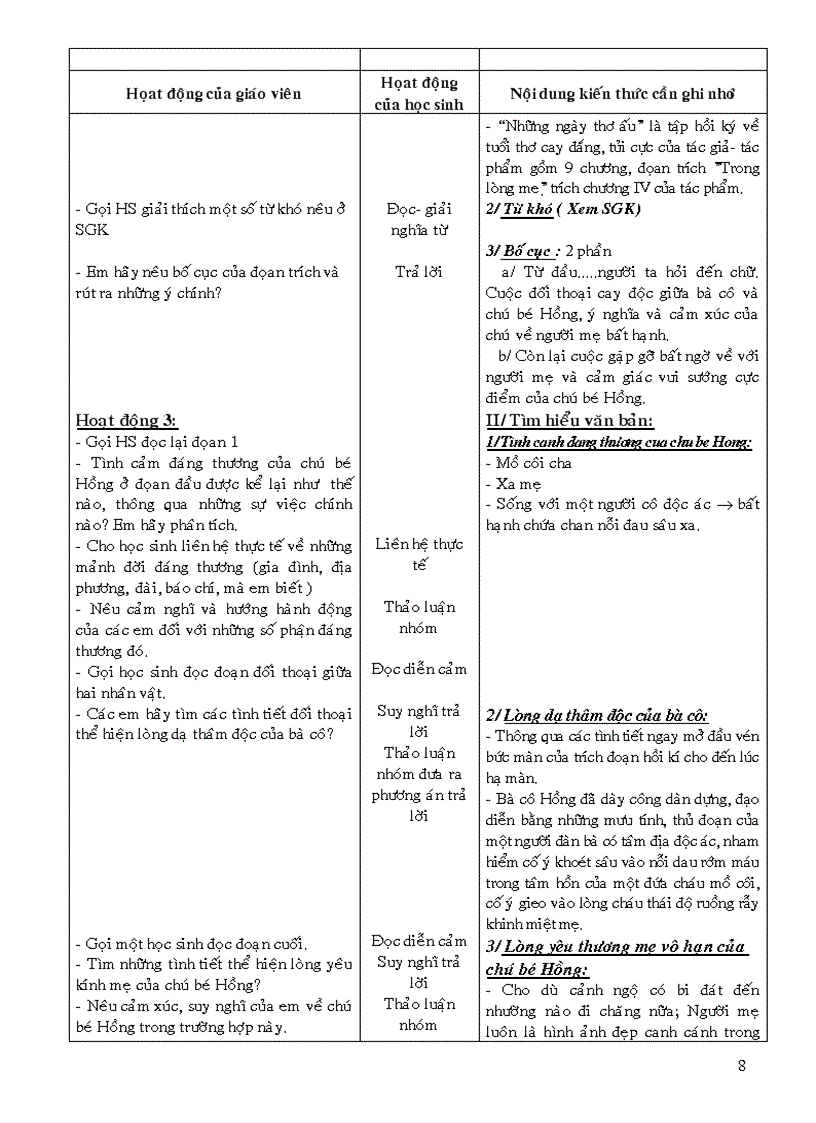 image for page Ngữ văn 8 tuần 1 tuần 13