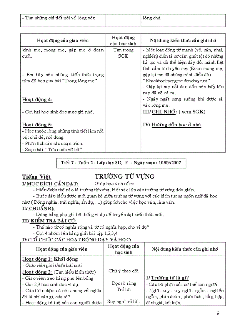 image for page Ngữ văn 8 tuần 1 tuần 13