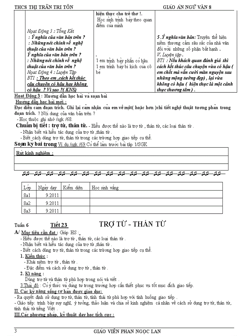 image for page Ngữ văn 8 tuần 6 tích hợp đủ