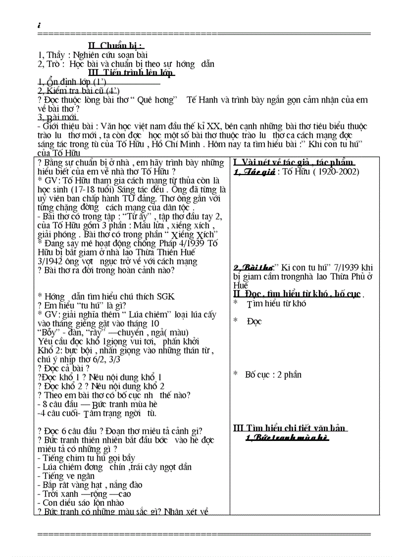 image for page Ngữ văn lớp 8 tuần 20