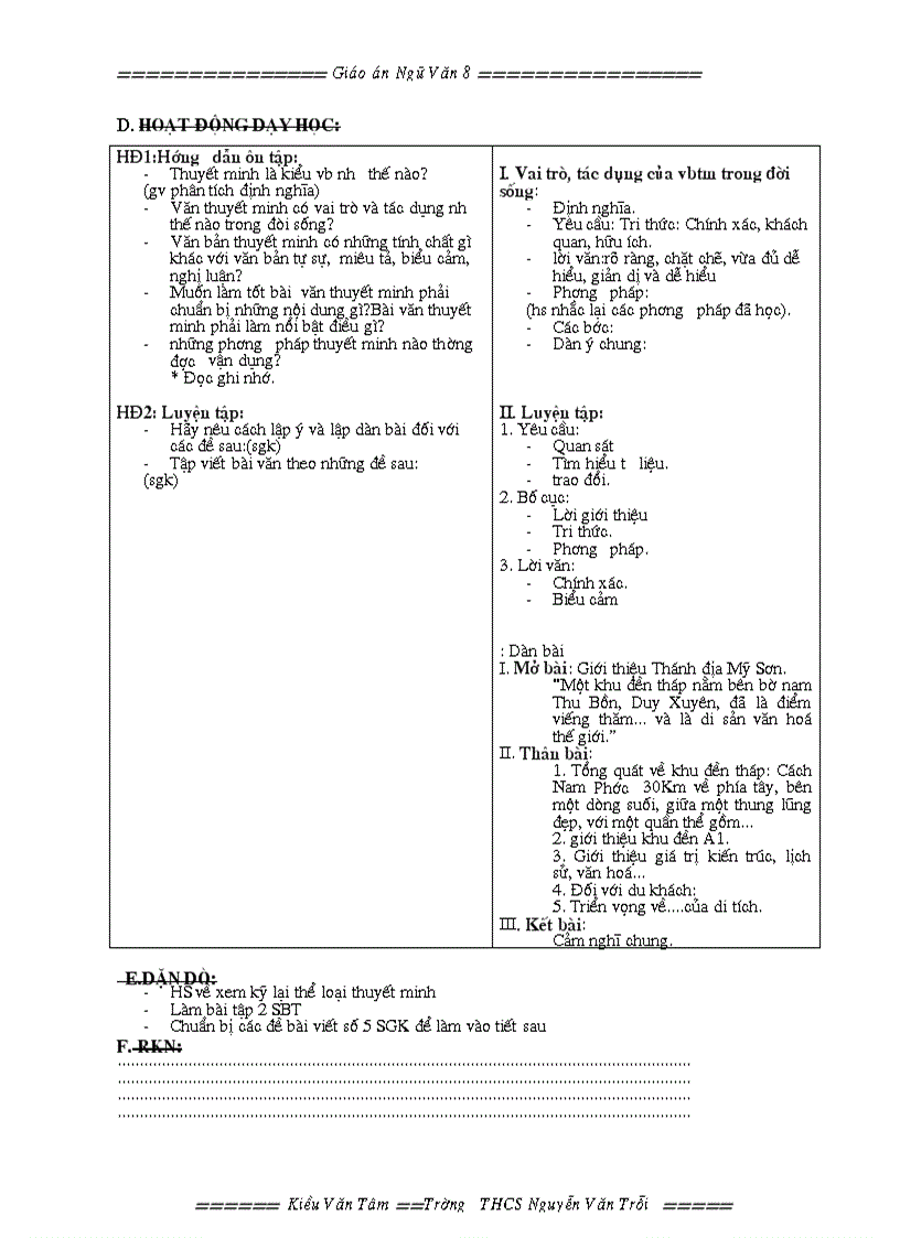 image for page Ngữ văn 8 HK II 1