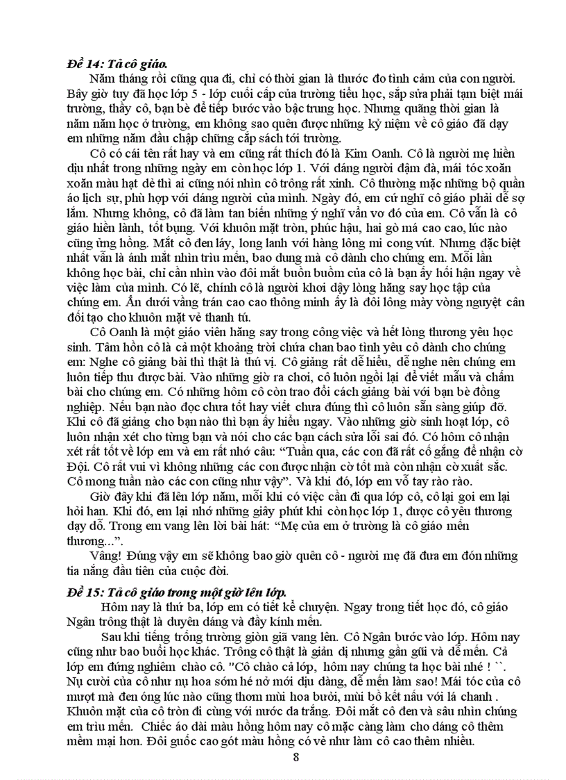 image for page Những bài văn miêu tả lớp 6