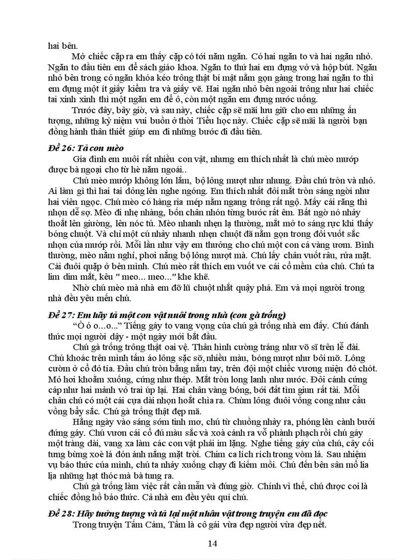 image for page Những bài văn miêu tả lớp 6