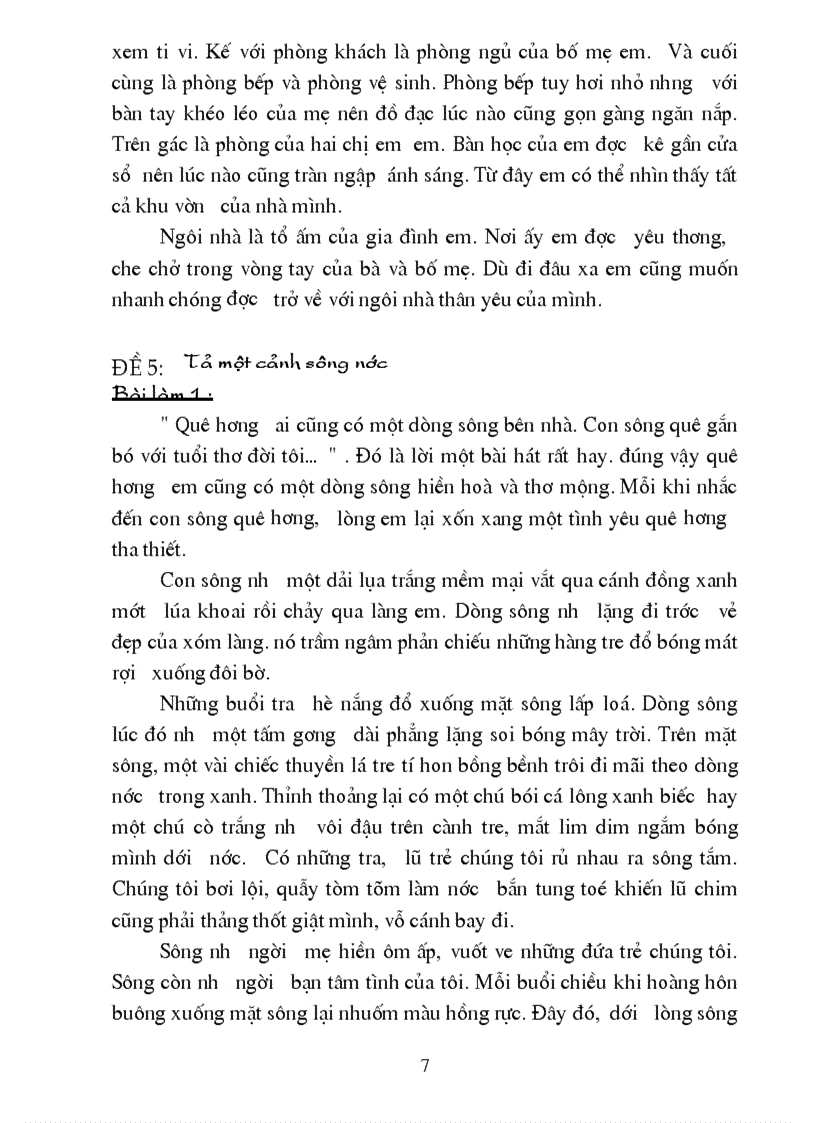 image for page Nhung bai van ta canh lop 5