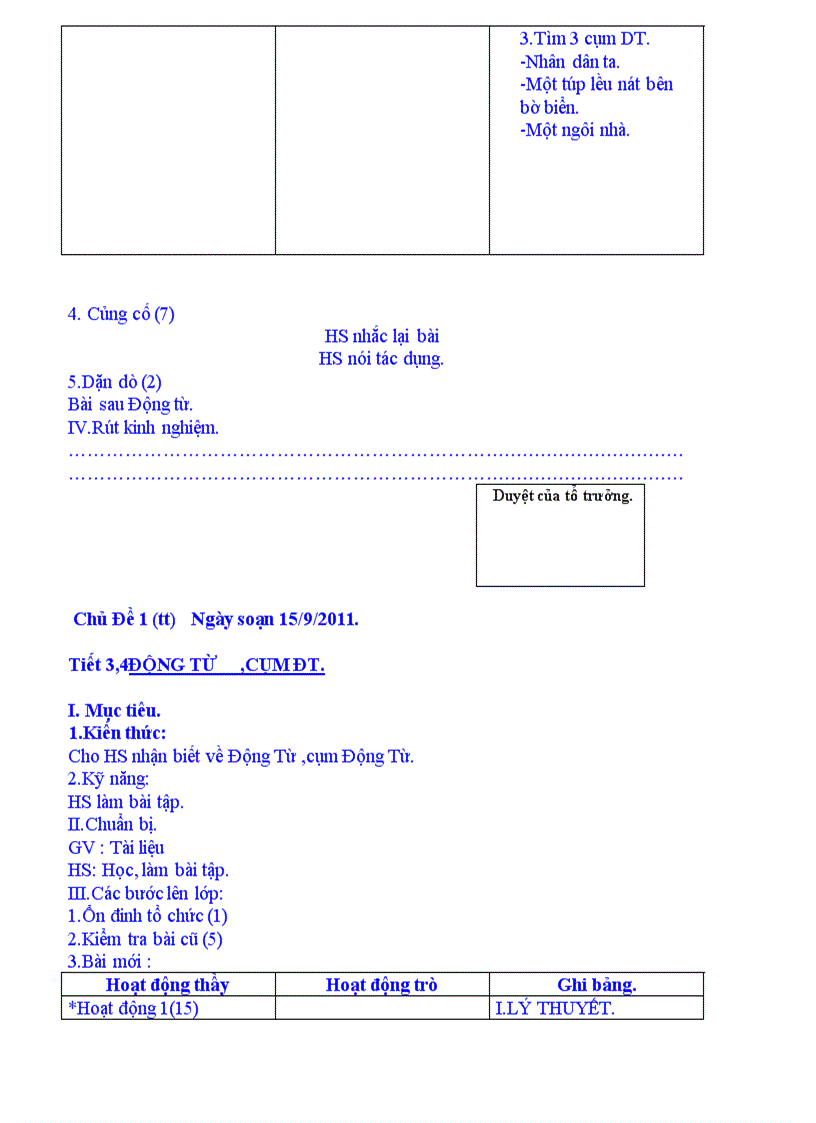 image for page Ôn tập về loại từ TV