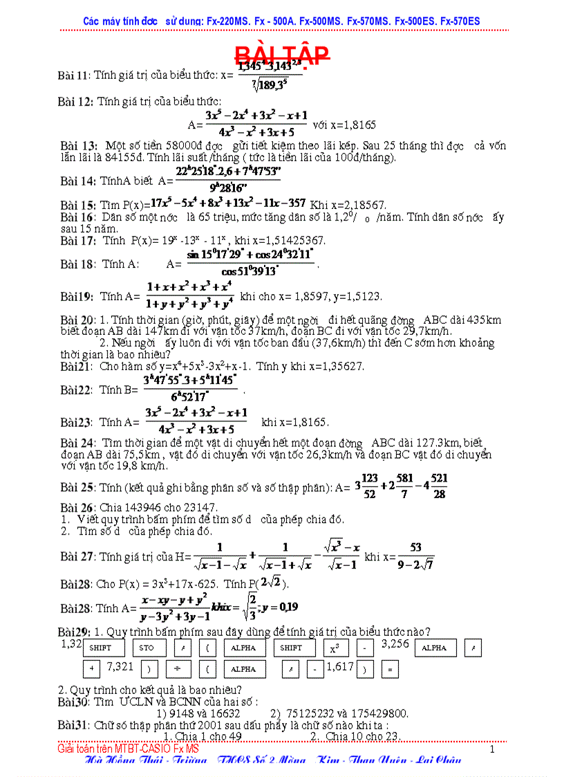 image for page On Thi MT CASIO