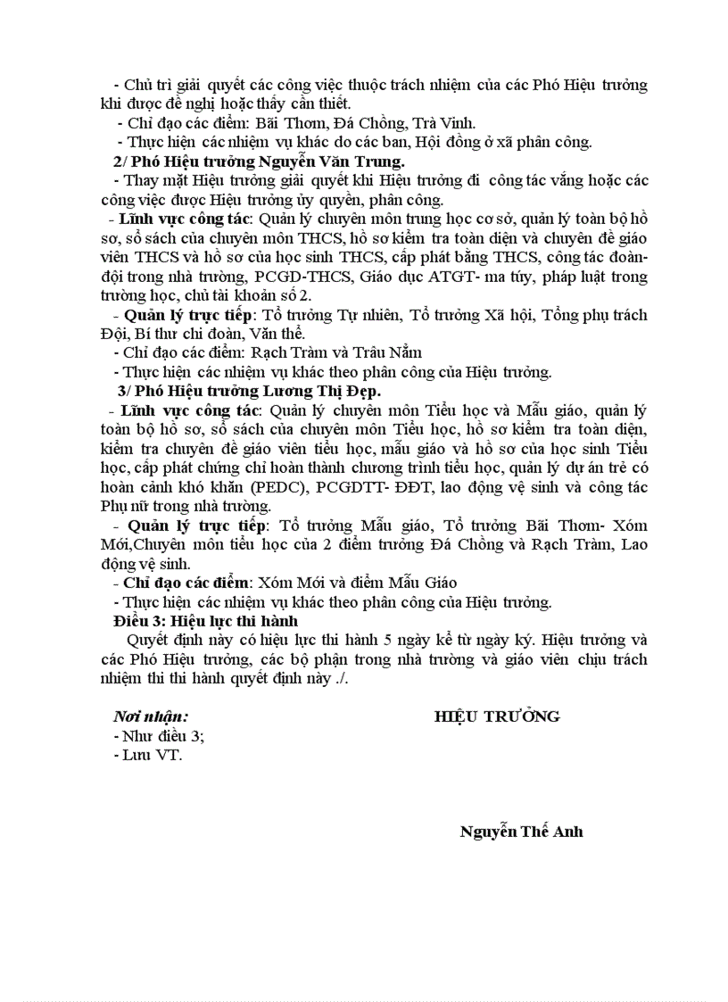 image for page Phân công trong bgh