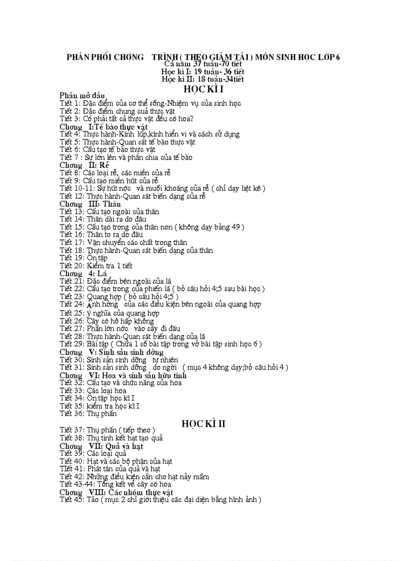 image for page Phân phối chương trình theo giảm tải sinh 6 8 9