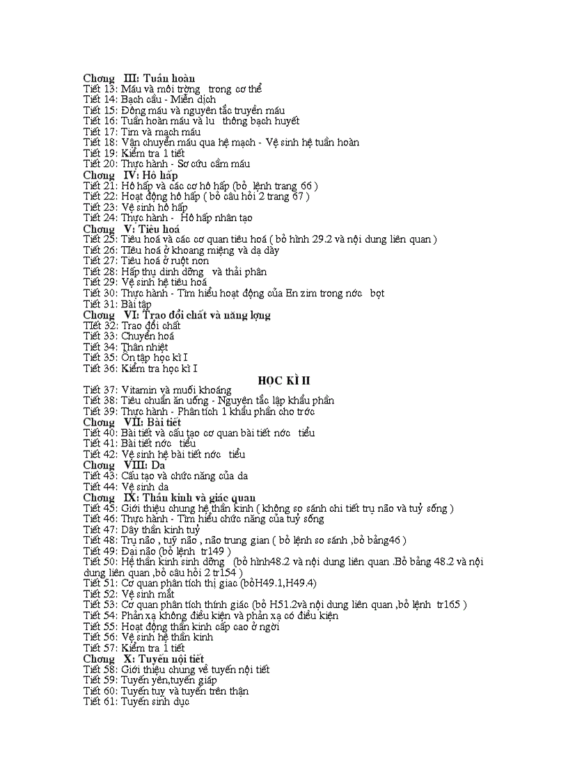 image for page Phân phối chương trình theo giảm tải sinh 6 8 9