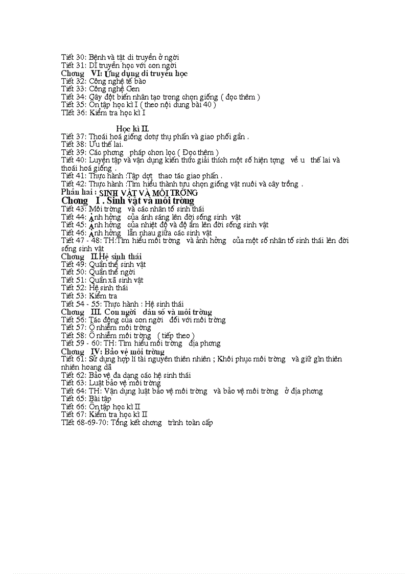 image for page Phân phối chương trình theo giảm tải sinh 6 8 9