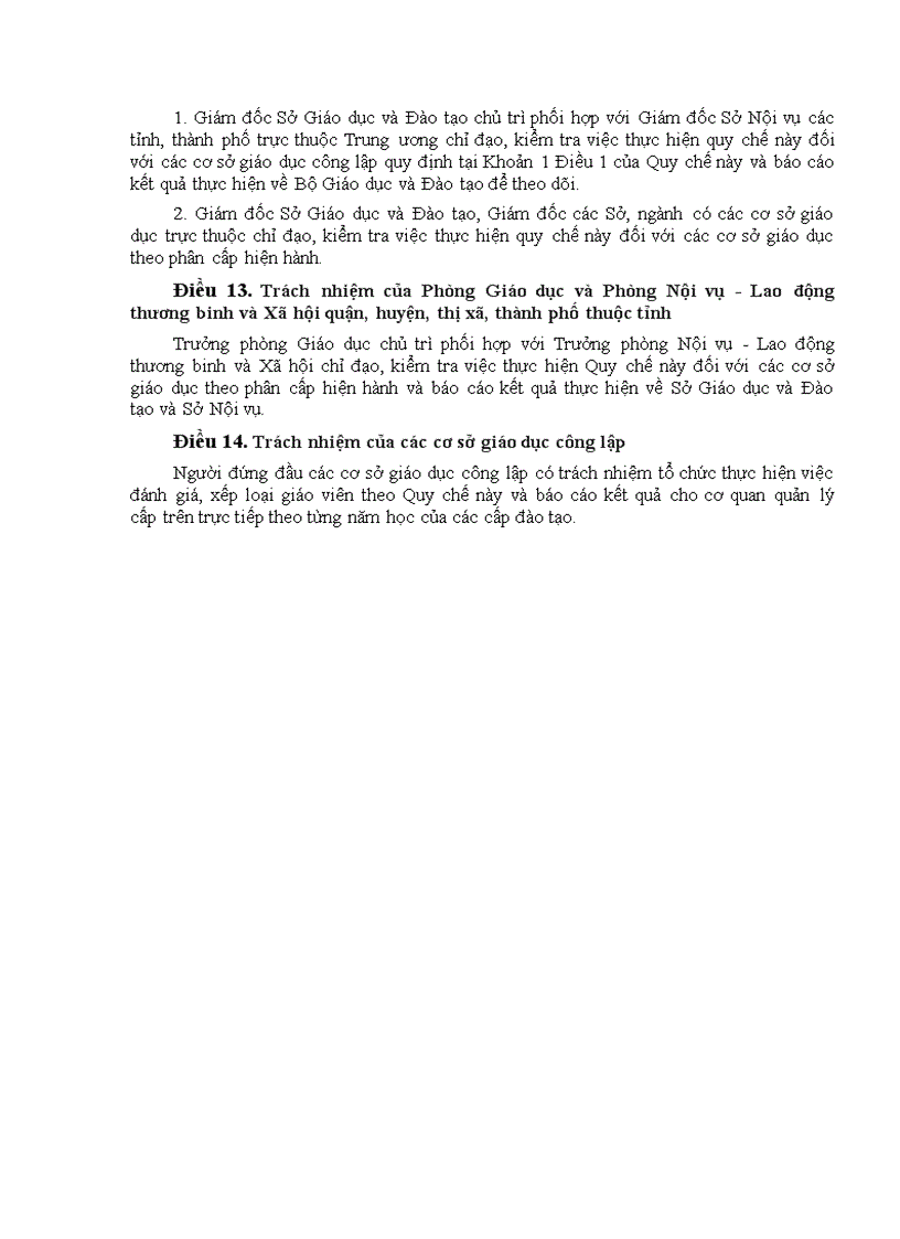 image for page Quy chế đánh giá xếp loại giáo viên mầm non