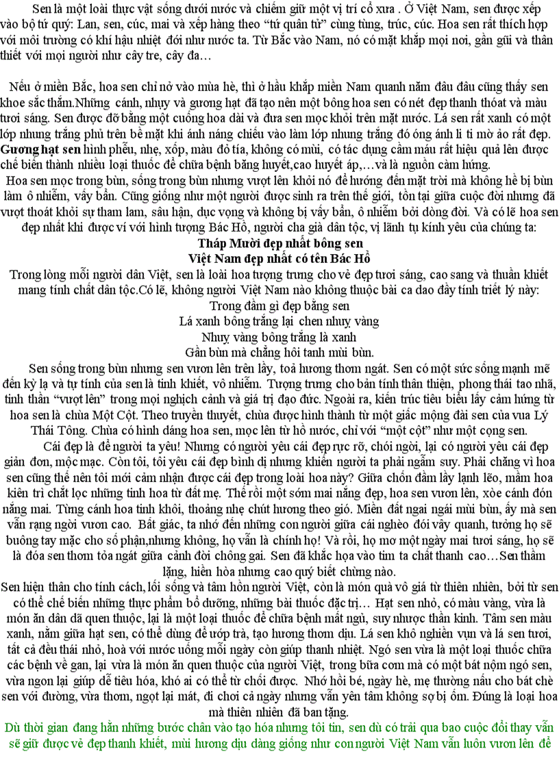 image for page Thuyết minh về hoa sen Hà THị Hồng Linh