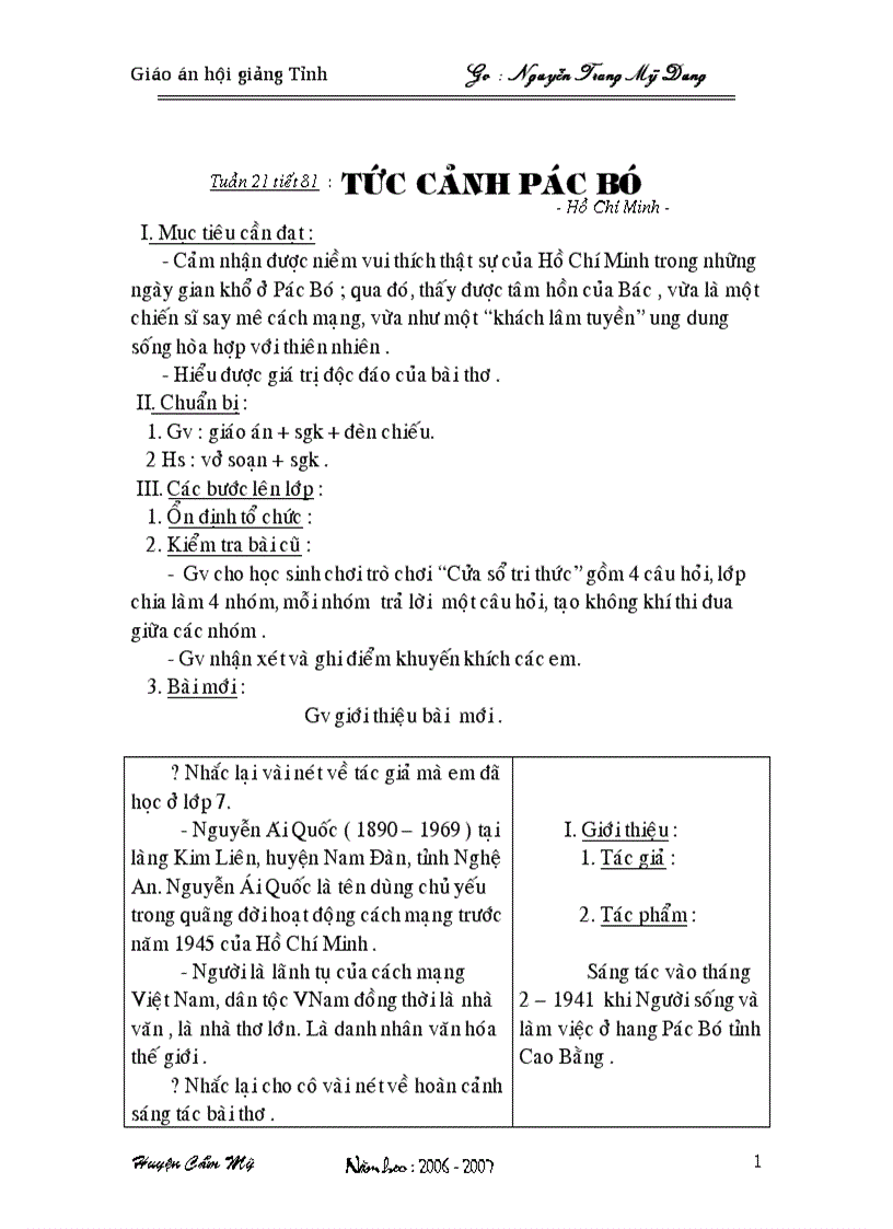 image for page Tiết 81 Tức cảnh pácbó