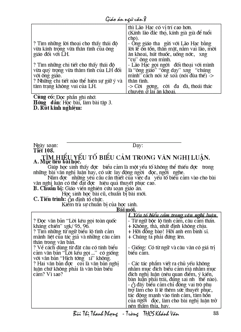 image for page Toàn bộ giáo án Ngữ văn 8