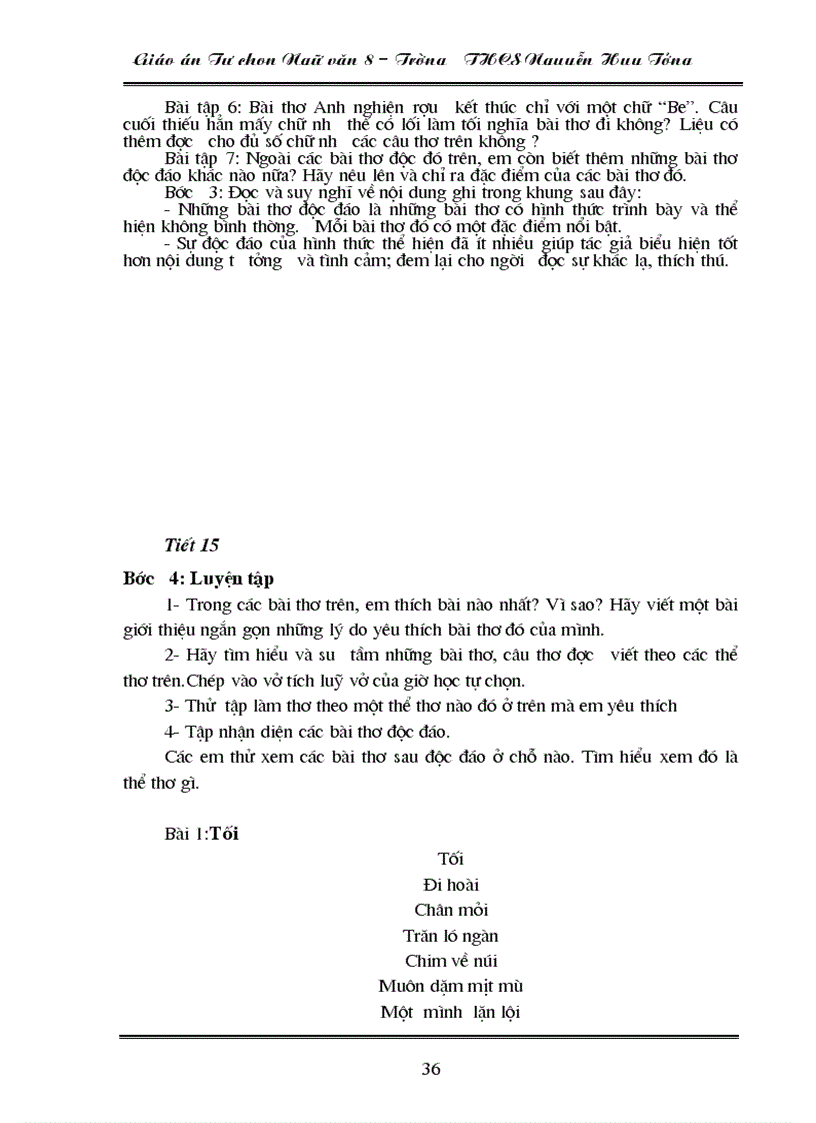 image for page Tự chọn Ngữ văn 8