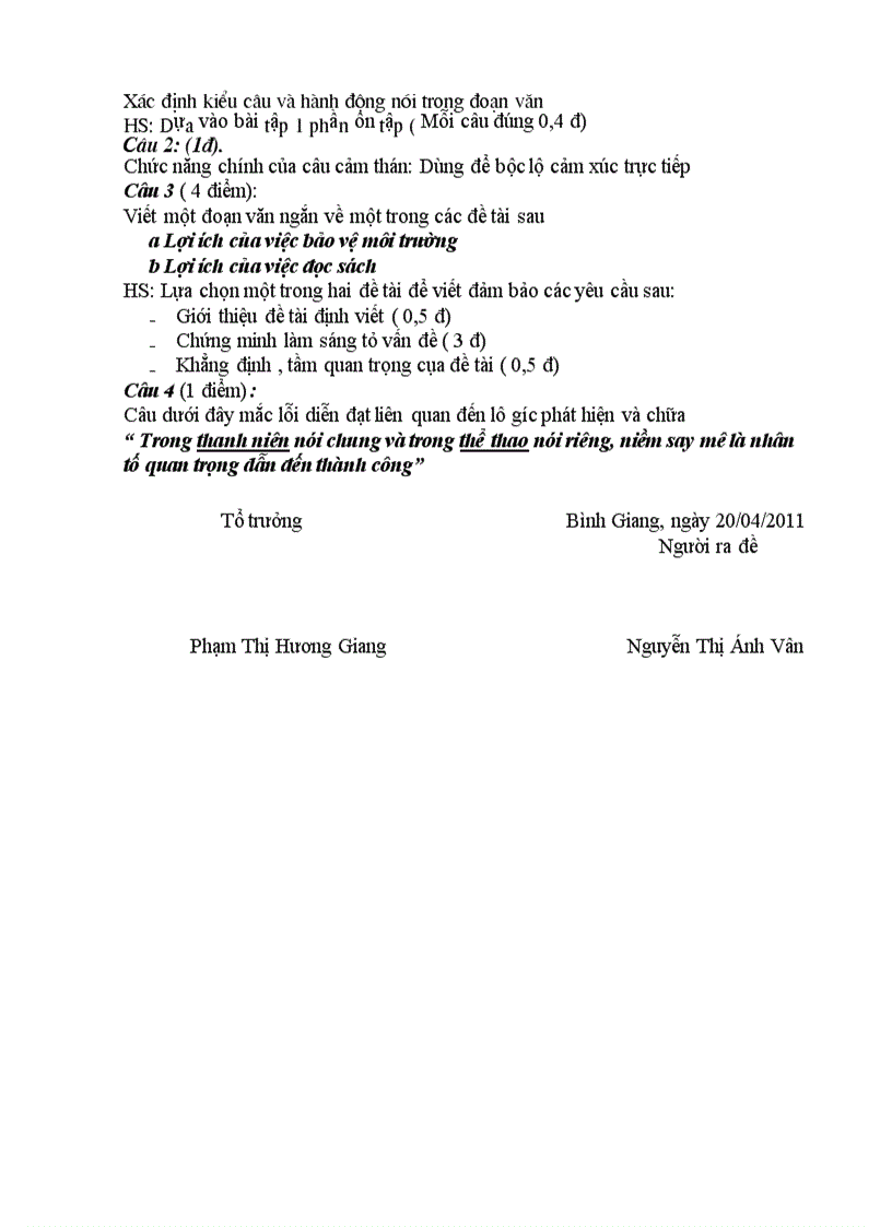 image for page Văn 8 HK II 2011