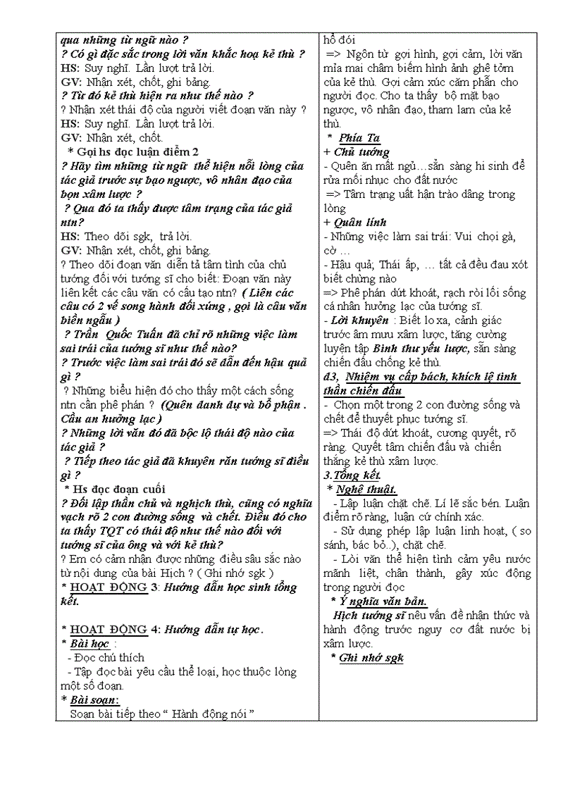 image for page Văn 8 Tiết 93 HỊCH TƯỚNG SĨ