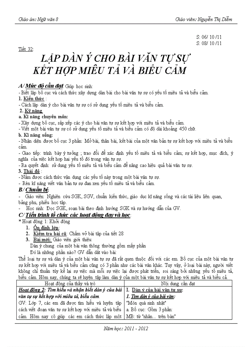 image for page Văn 8 Tuan 8 chuẩn kiến thức