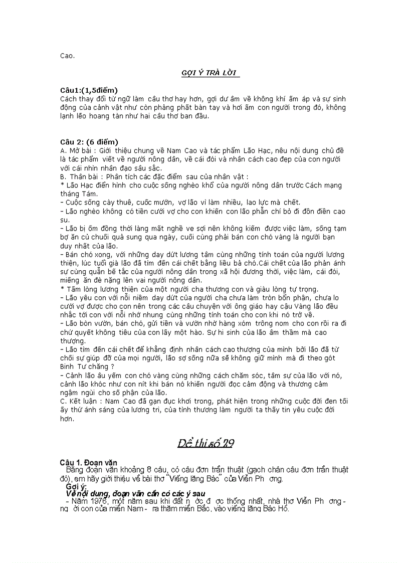 image for page 1 số đề NV9 ôn thi vào 10