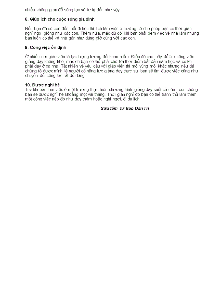 image for page 10 cái được khi làm giáo viên