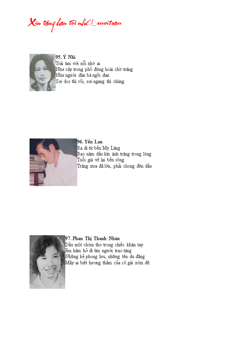 image for page 100 CHÂN DUNG các NHÀ THƠ VĂN Việt Nam
