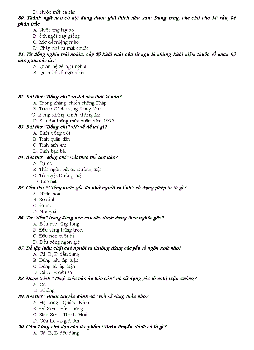 image for page 100câu tn