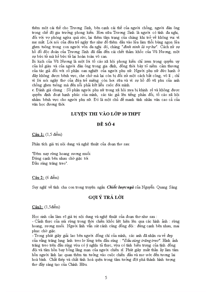 image for page 17 đề đáp án Văn 9 Luyện thi vào THPT