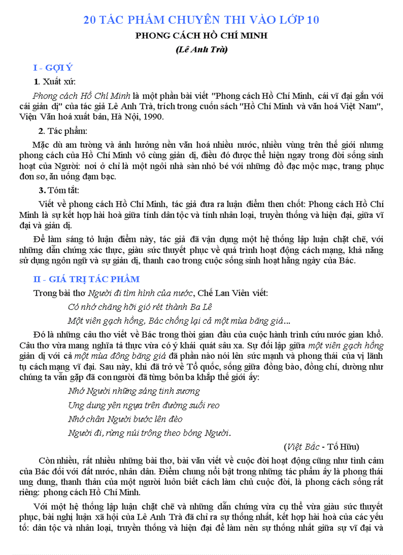 image for page 20 Tác phẩm thi vào 10