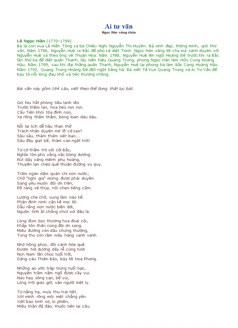 image for page Ai tư vãn Ngọc Hân công chúa