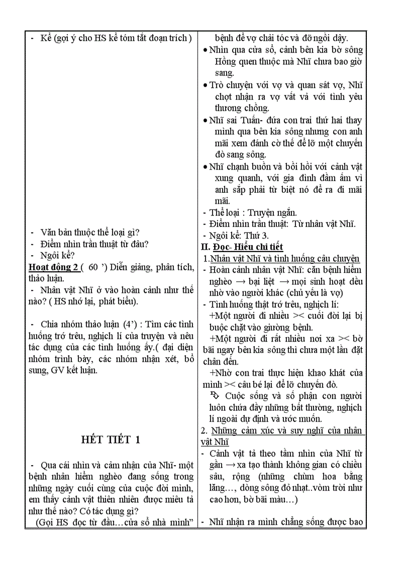 image for page Bài giảng ngữ văn 9 tuần 29