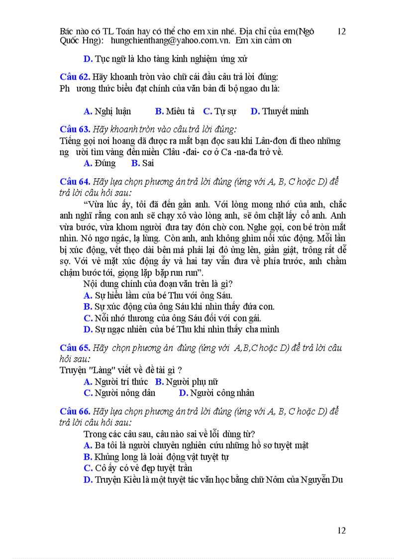 image for page Bài tập Ngữ văn 9