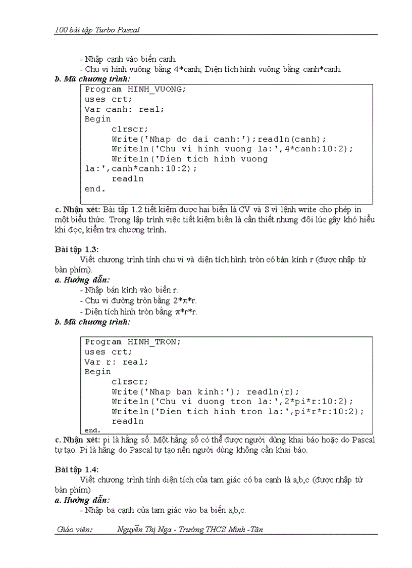 image for page Bai tập Pascal