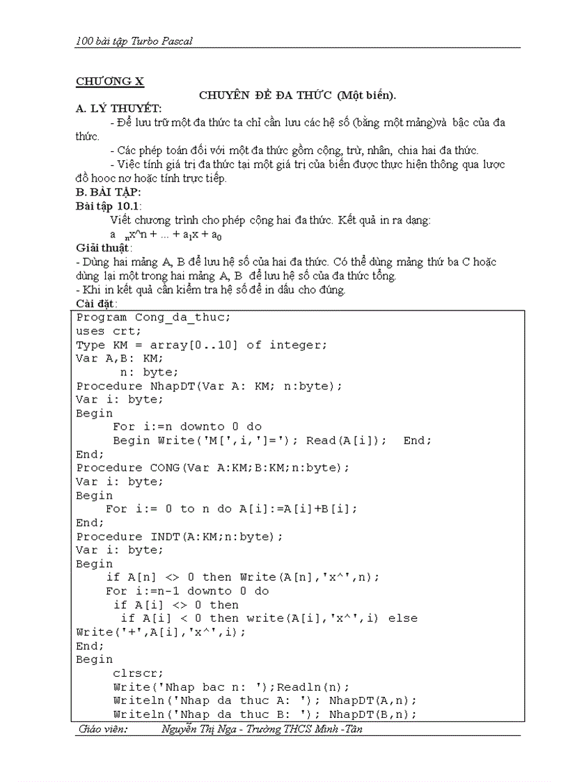 image for page Bai tập Pascal