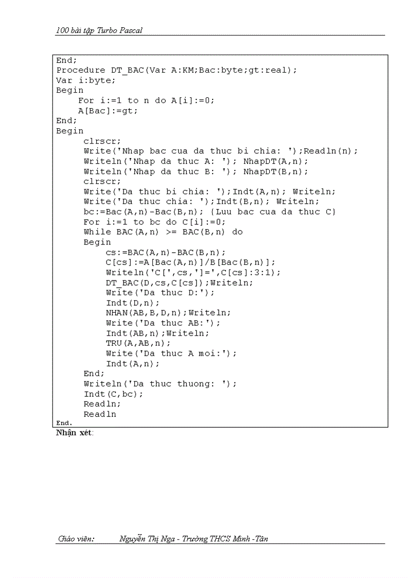 image for page Bai tập Pascal