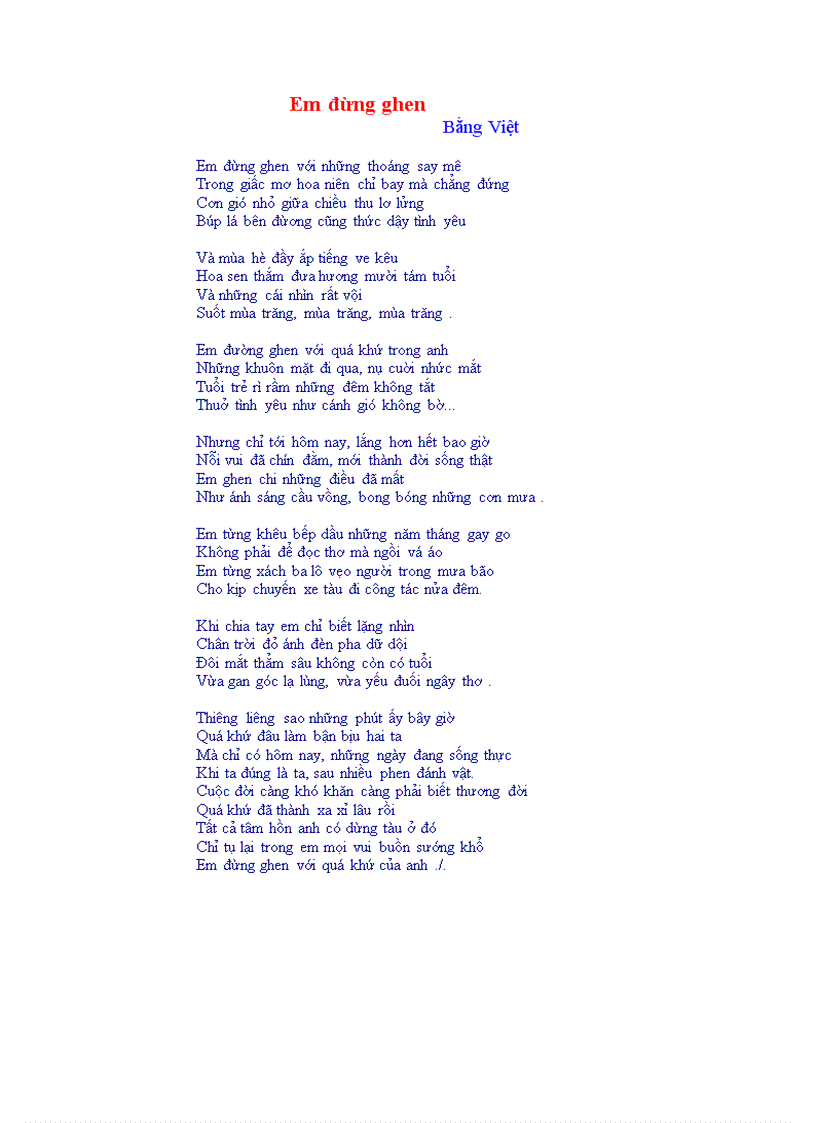 image for page Bai tho Em dung ghen Bang Viet
