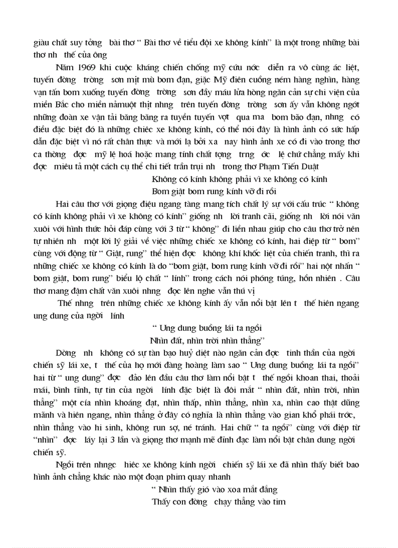 image for page Bai tho ve tieu doi xe khong kinh