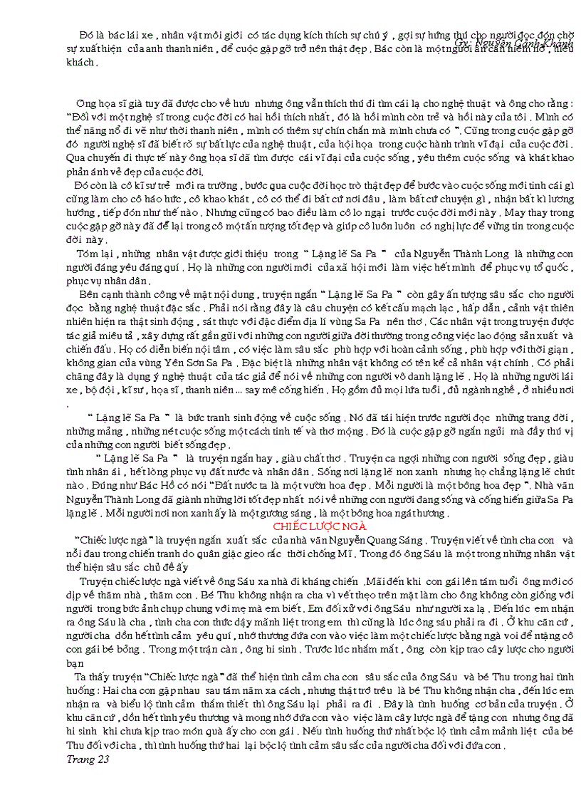 image for page Bai van hay lop 9