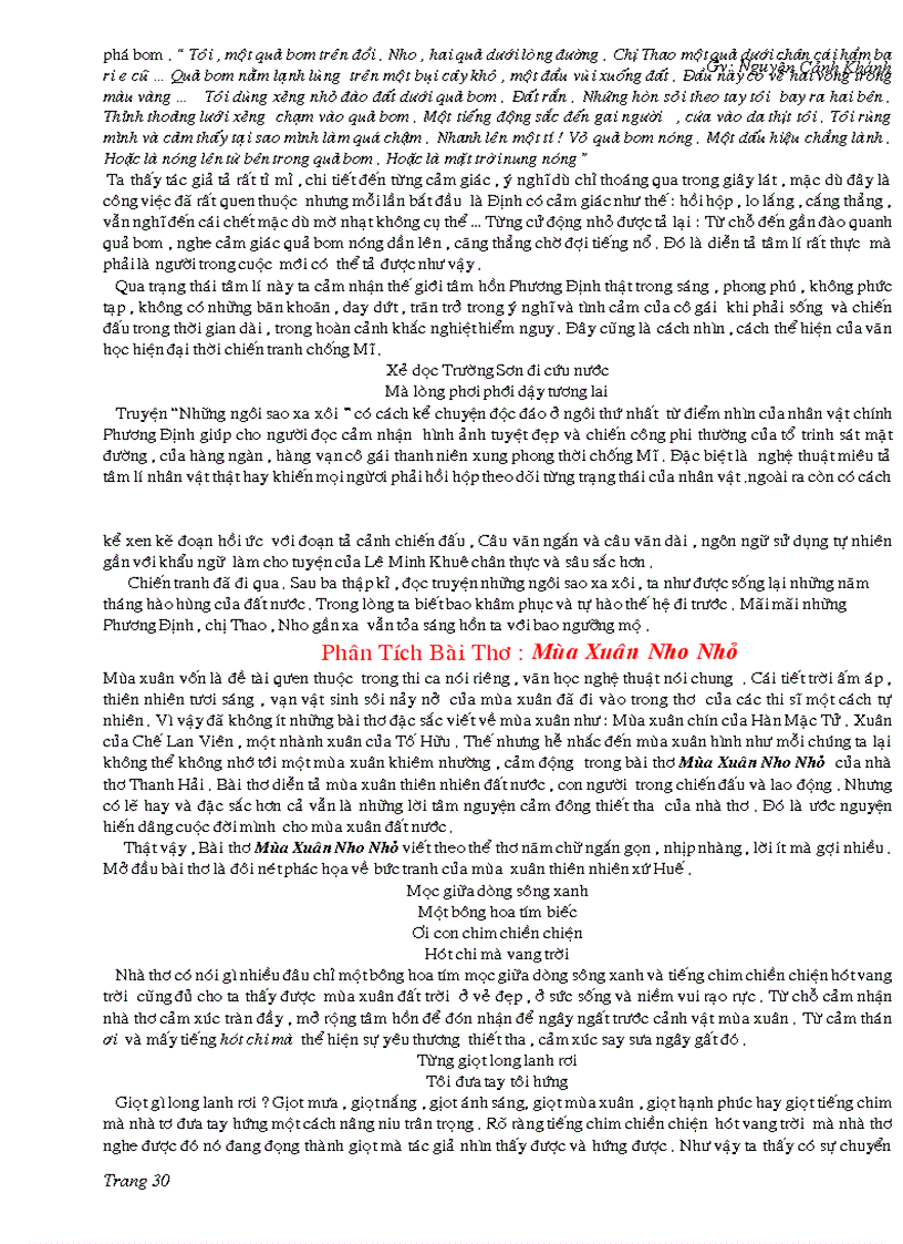 image for page Bai van hay lop 9