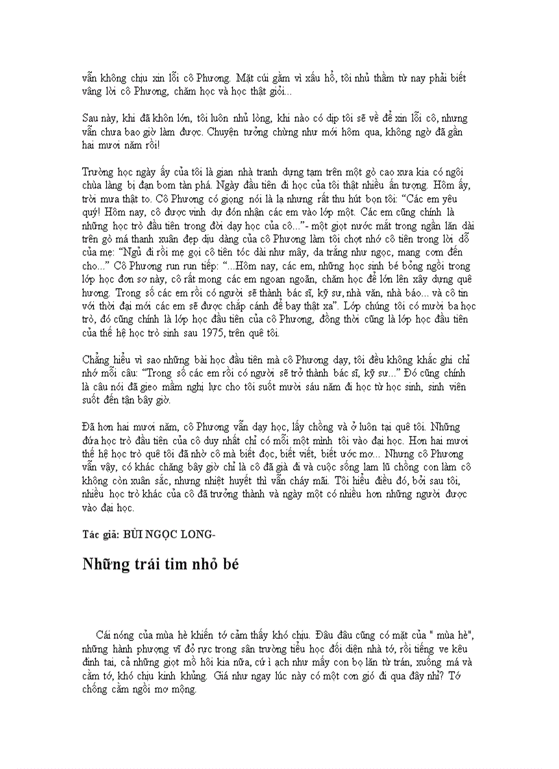 image for page Bài viết dự thi Nét bút tri ân