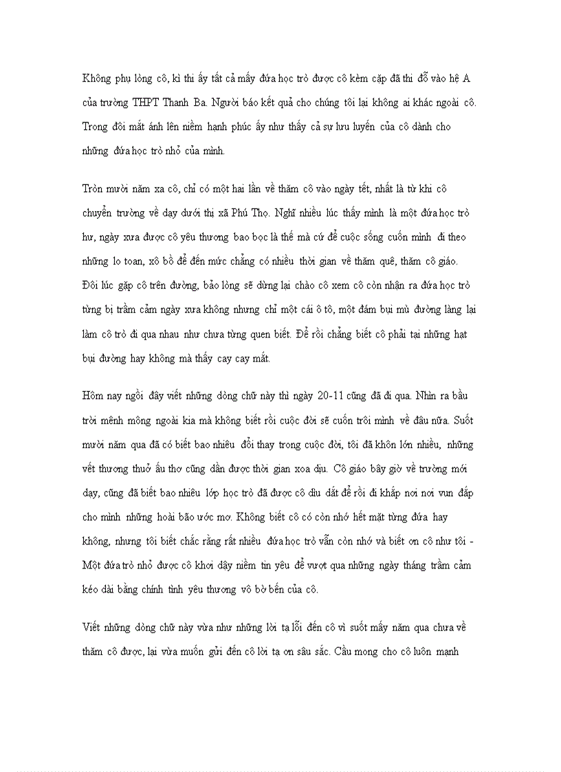 image for page Bài viết dự thi Nét bút tri ân