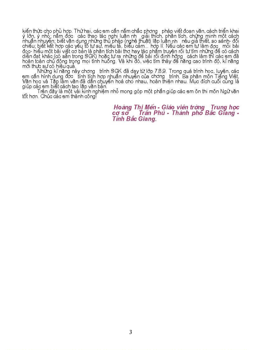 image for page Bí quyết ôn thi môn Ngữ văn