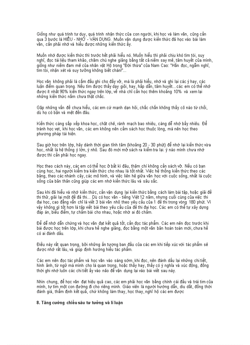 image for page Bí quyết ôn thi môn văn