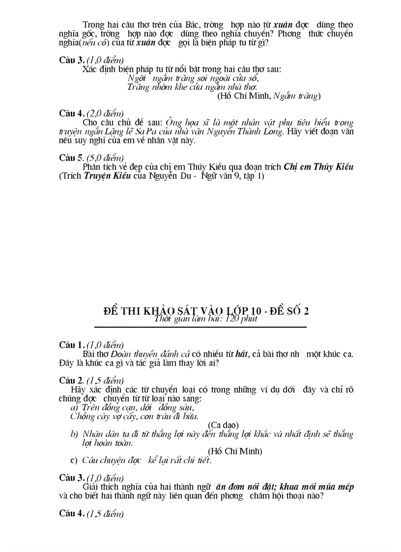 image for page Bộ đề luyện thi ngữ văn 9