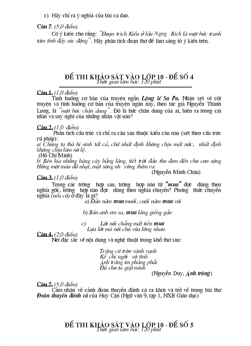 image for page Bộ đề luyện thi ngữ văn 9