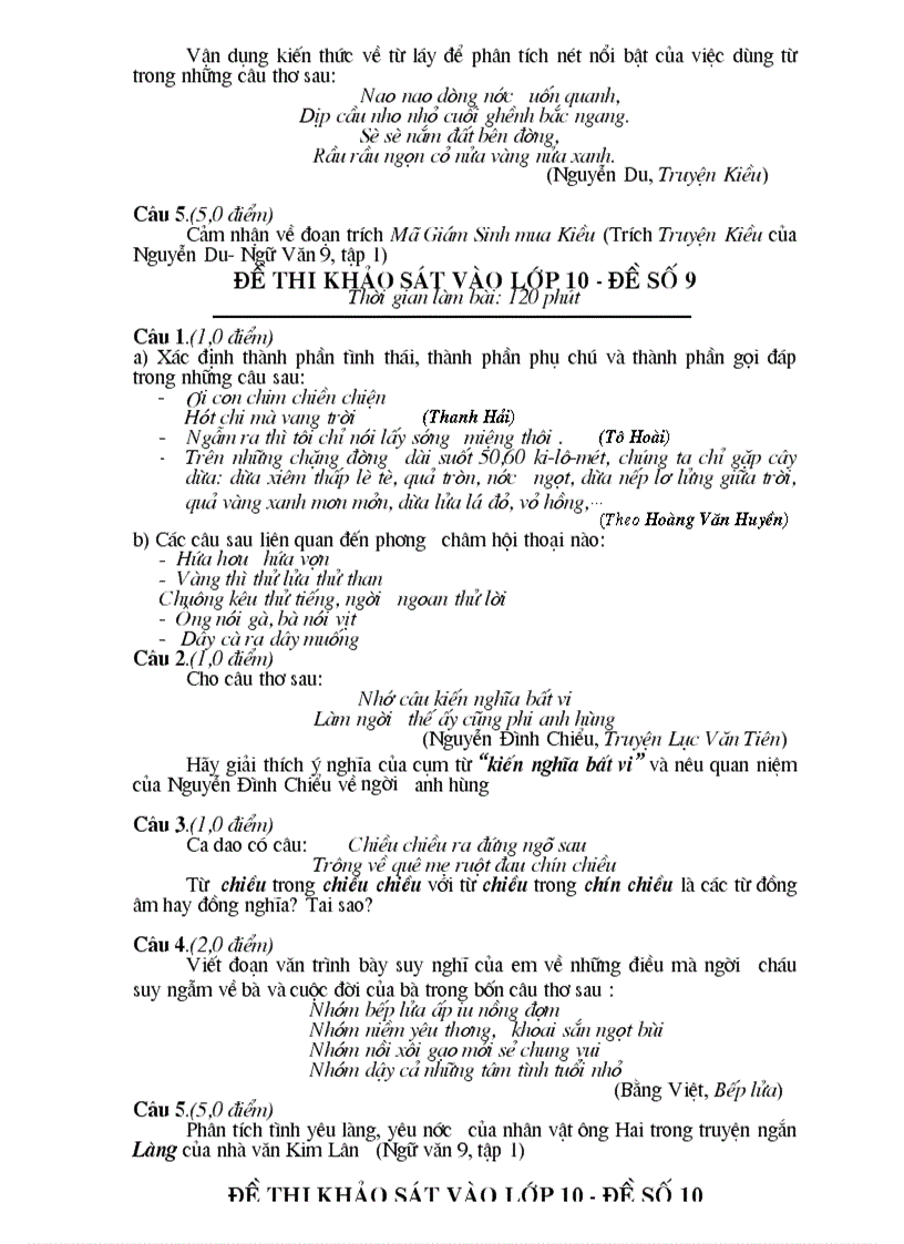 image for page Bộ đề luyện thi ngữ văn 9