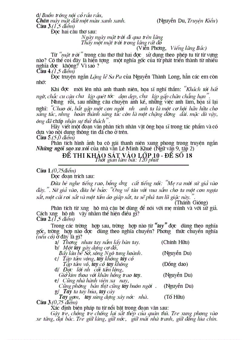 image for page Bộ đề luyện thi ngữ văn 9